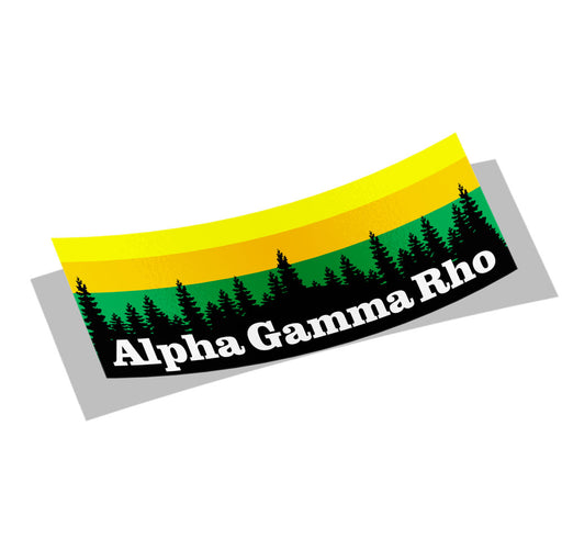Alpha Gamma Rho Mountains Decal