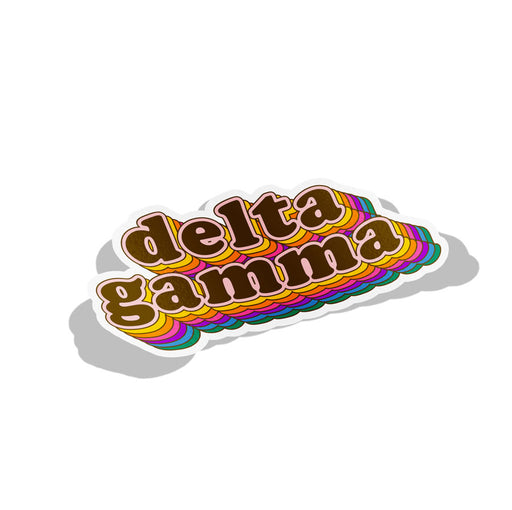 Delta Gamma Retro Sorority Decal