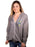 Delta Zeta Fleece Full-Zip Hoodie with Sewn-On Letters