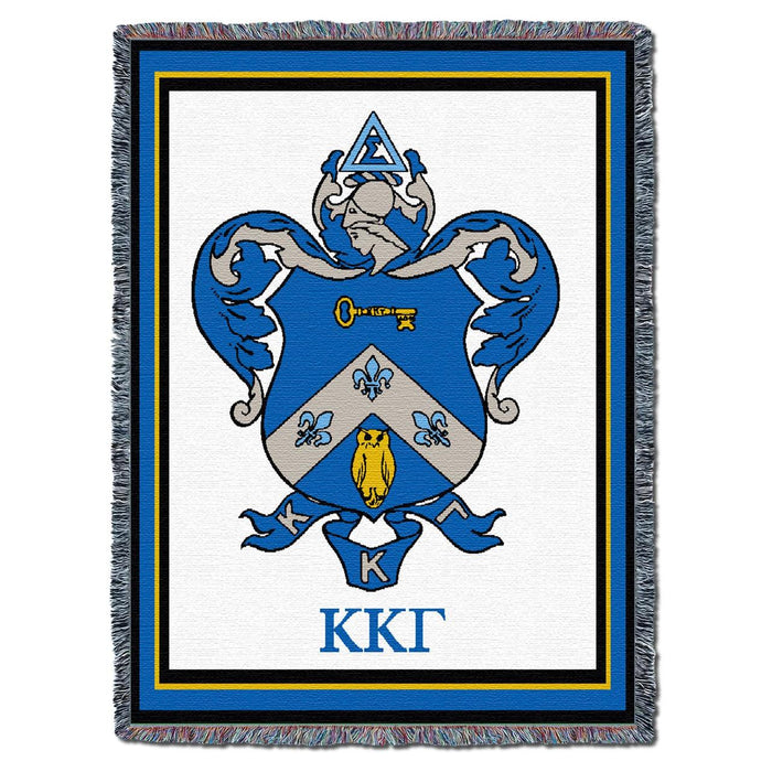 Kappa Kappa Gamma Afghan Blanket Throw
