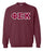 Phi Sigma Kappa Crewneck Sweatshirt with Sewn-On Letters