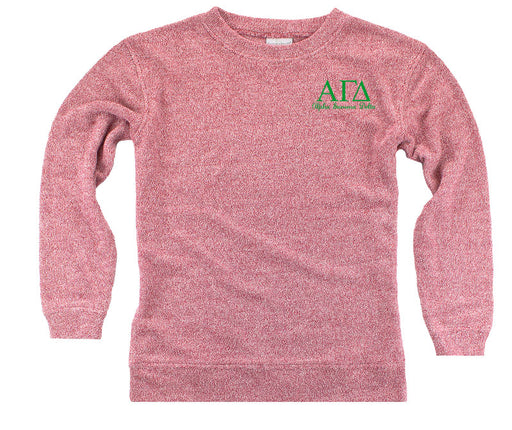 Alpha Gamma Delta Lettered Cozy Sweater