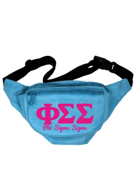 Phi Sigma Sigma Letters Layered Fanny Pack