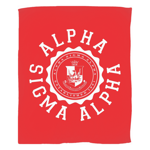 Blankets Alpha Sigma Alpha Seal Fleece Blankets