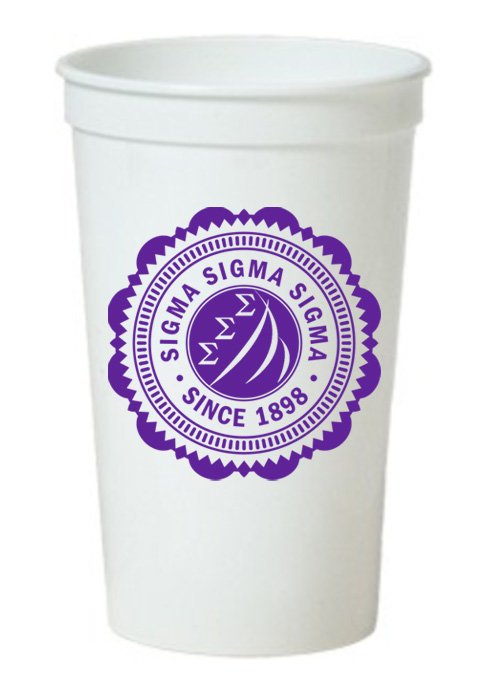 Sigma Sigma Sigma Classic Oldstyle Giant Plastic Cup