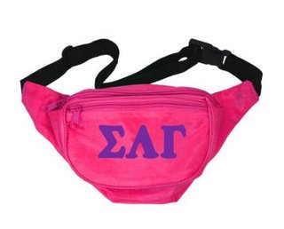 Sigma Lambda Gamma Letters Layered Fanny Pack