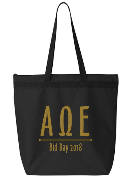 Alpha Omega Epsilon Oz Letters Event Tote Bag