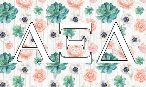 Alpha Xi Delta Succulent Flag