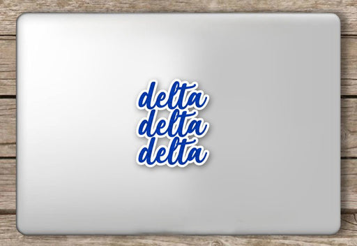 Delta Delta Delta Script Sticker