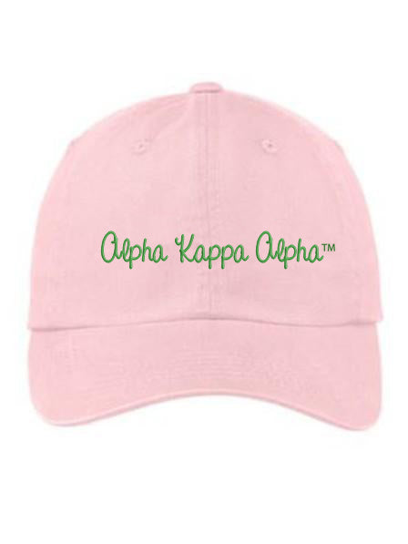 Alpha Kappa Alpha Nickname Embroidered Hat