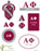 Alpha Phi Traditional Decal Set