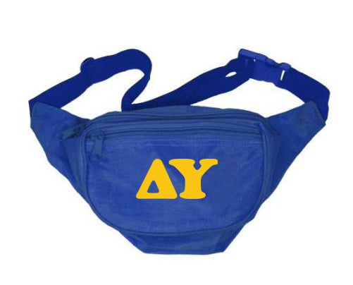 Delta Upsilon Fanny Pack Letters Layered Fanny Pack