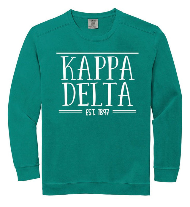 Kappa Delta Comfort Colors Custom Sorority Sweatshirt
