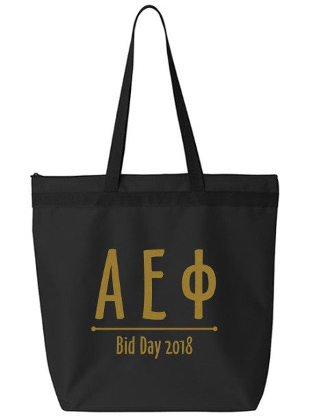 Alpha Epsilon Phi Oz Letters Event Tote Bag
