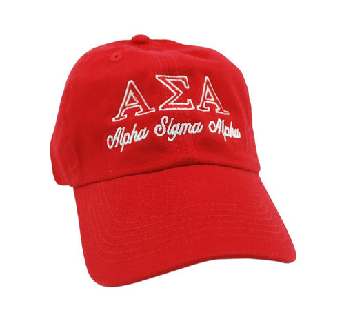 Alpha Sigma Alpha Script Hat