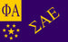 Sigma Alpha Epsilon Fraternity Flag Sticker