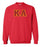 Kappa Alpha Crewneck Sweatshirt with Sewn-On Letters