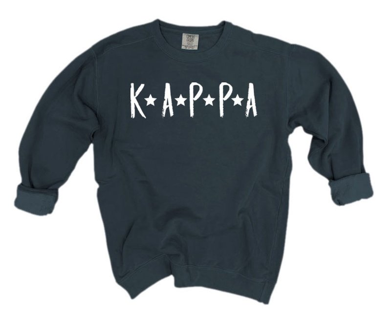 Kappa Kappa Gamma Comfort Colors Starry Nickname Sorority Sweatshirt