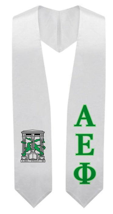 Alpha Epsilon Phi Super Crest Graduation Stole