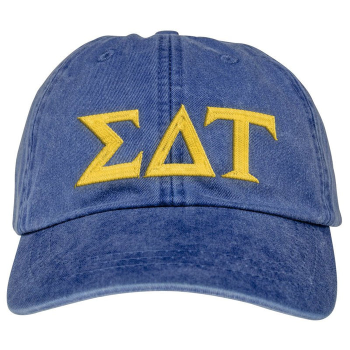 Sigma Delta Tau Greek Letter Embroidered Hat