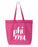 Phi Mu Cursive Tote Bag