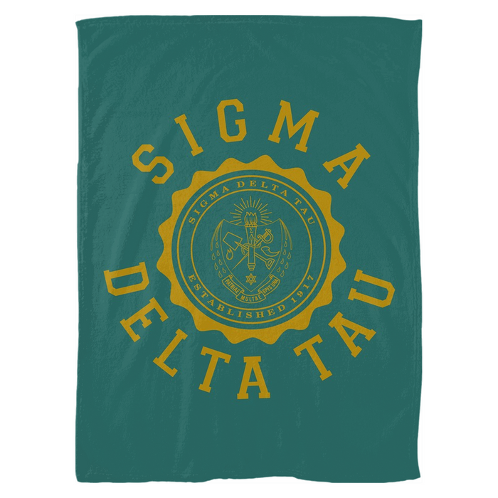 Sigma Delta Tau Seal Fleece Blankets Sigma Delta Tau Seal Fleece Blankets