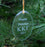 Kappa Kappa Gamma Engraved Glass Ornament