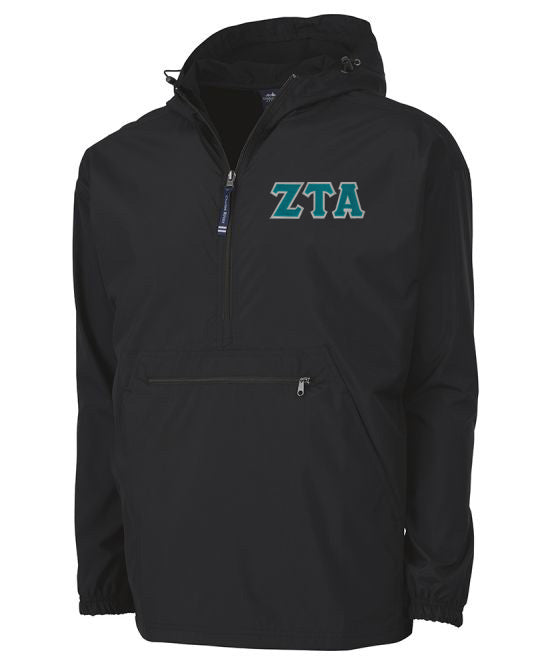 Zeta Tau Alpha Embroidered Pack and Go Pullover
