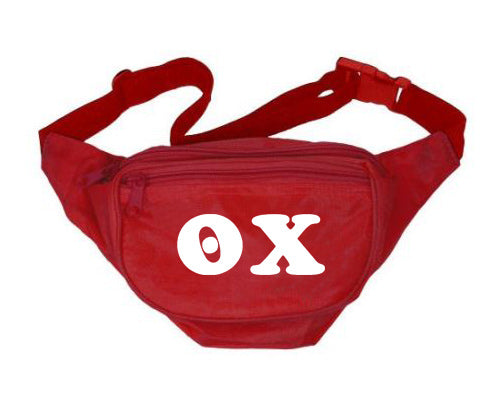 Theta Chi Letters Layered Fanny Pack