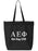 Alpha Epsilon Phi Roman Letters Event Tote Bag