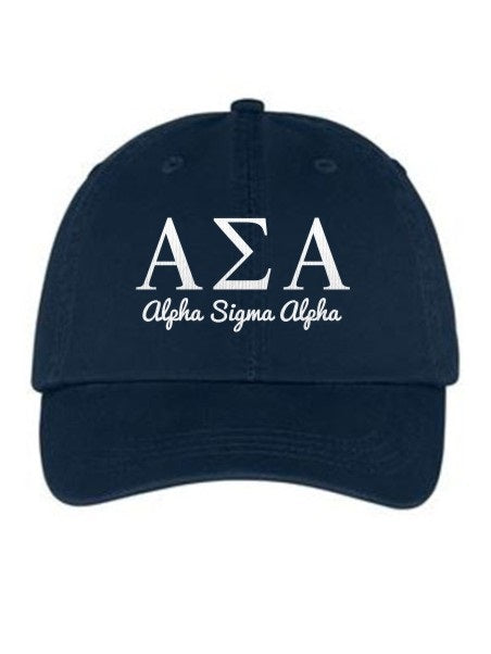 Alpha Sigma Alpha Collegiate Curves Hat