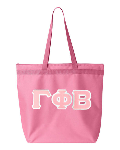 Gamma Phi Beta Greek Lettered Game Day Tote