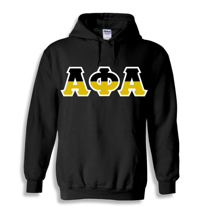 Alpha Phi Alpha Two Toned Lettered Hooded Sweatshirt