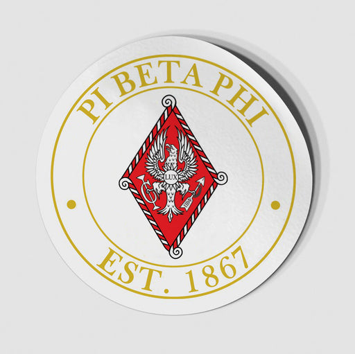 Pi Beta Phi Circle Crest Decal
