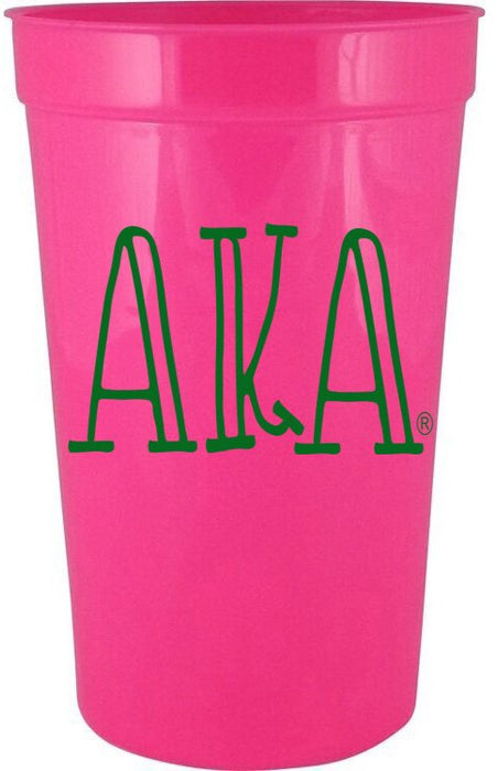 Alpha Kappa Alpha Inline Giant Plastic Cup