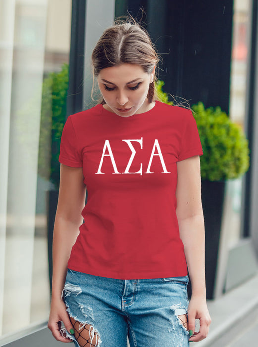 Alpha Sigma Alpha University Letter T-Shirt