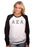 Alpha Sigma Alpha Long Sleeve Baseball Shirt with Sewn-On Letters