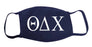Theta Delta Chi Face Mask With Big Greek Letters