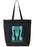 Sigma Psi Zeta Impact Letters Zippered Poly Tote