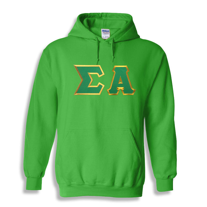 Sigma Alpha Lettered Hoodie