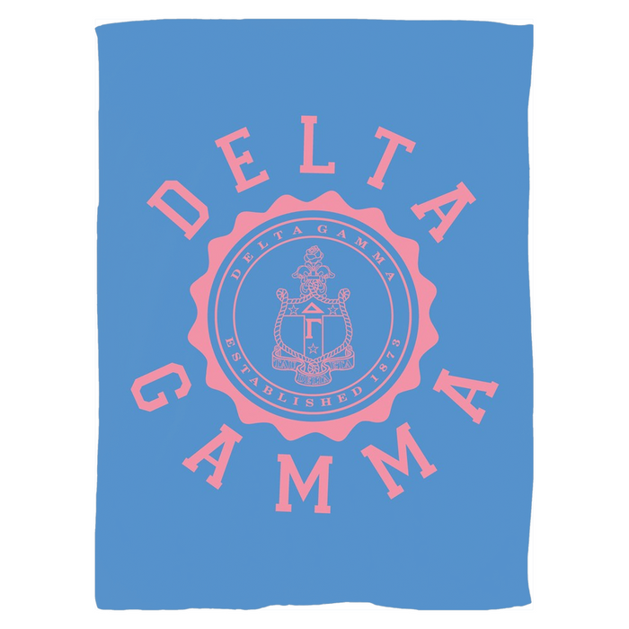 Delta Gamma Seal Fleece Blankets Delta Gamma Seal Fleece Blankets