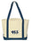 Phi Sigma Sigma Layered Letters Boat Tote