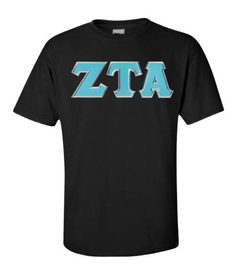 Zeta Tau Alpha Lettered T Shirt