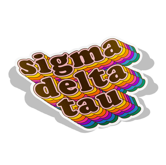 Sigma Delta Tau Retro Sorority Decal