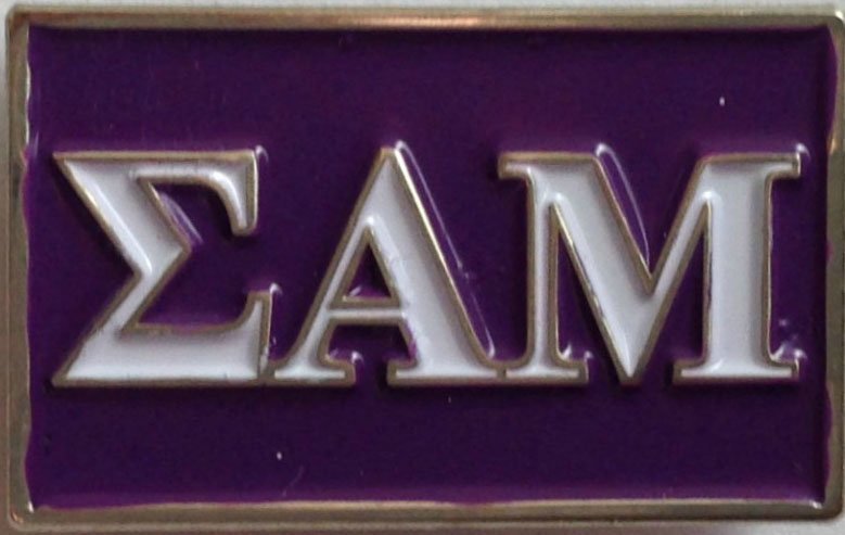 Sigma Alpha Mu Fraternity Flag Pin