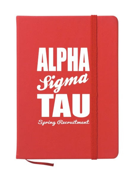 Alpha Sigma Tau Cursive Impact Notebook