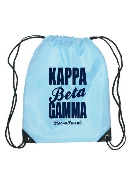 Kappa Beta Gamma Cursive Impact Sports Bag