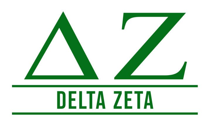 Delta Zeta Custom Greek Letter Sticker - 2.5