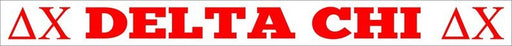Delta Chi Back Of The Window Long Sticker