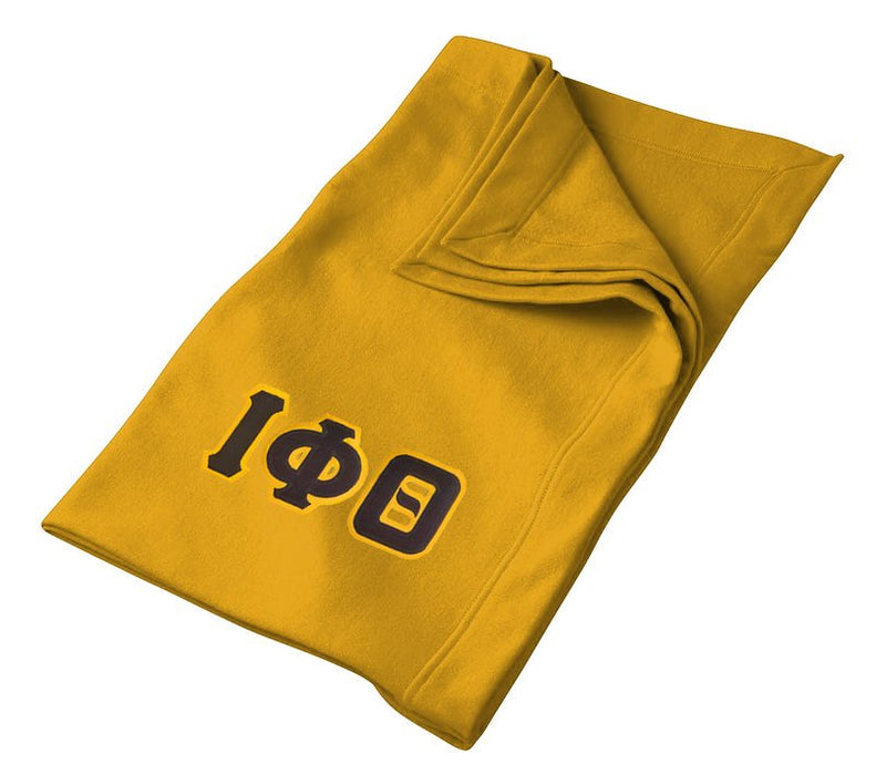 Iota Phi Theta Greek Twill Lettered Sweatshirt Blanket
